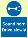 sound-horn-drive-slowly-warehousing-and-delivery-sign~